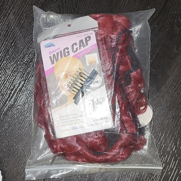 Pincurled Wig w/bangs - RED - Picture 12 of 12